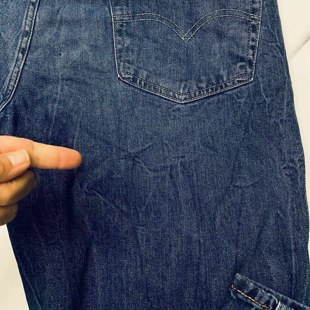 Levi's 541 Jeans Straight Leg Blue Denim Mens 40x32 Classic Medium Dark Wash - Picture 6 of 16